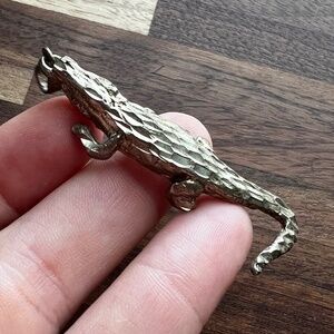 Vintage Sterling 925 Crocodile Pendent